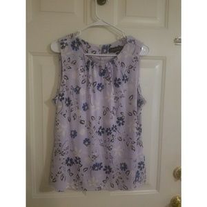 Floral work blouse